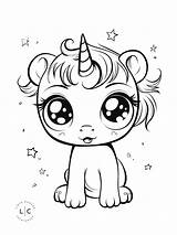 Baby Unicorn Coloring Page Adult And Kids Art Printable  sketch template