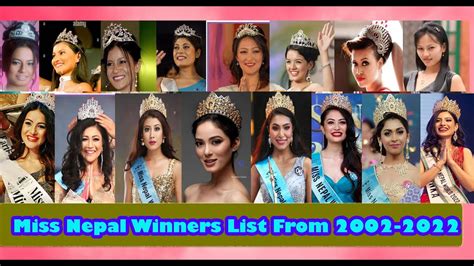 Miss Nepal Winners List From 2002-2022 & Crowning Moment 👑 - YouTube