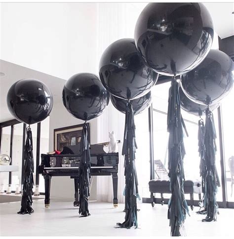 black balloon event Wedding Balloon Decorations, Wedding Balloons, Birthday Party Decorations ...