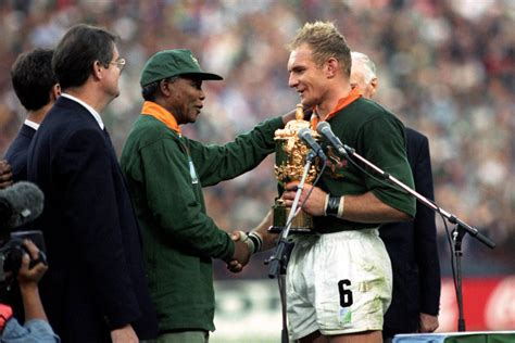 Pienaar: I wished I hugged Nelson Mandela after 1995 final