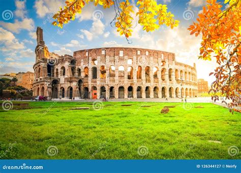 Colosseum at Sunset in Rome, Italy Editorial Photography - Image of amphitheater, italian: 126344127