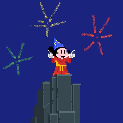 Pixilart - Mickey Mouse Fireworks by IPerson