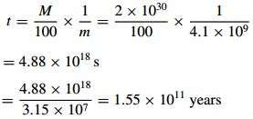 The mass of the sun is 2 × 10^30 Kg, its radius 7 × 10^8 m and its effective surface temperature ...