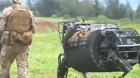 Mule Robot Takes Weight Off Troops' Shoulders