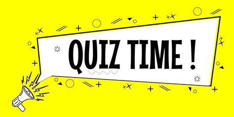 yellow quiz time banner with comic style background. suitable for use ...