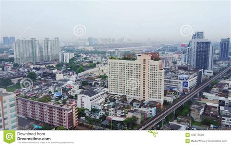 Aerial of an Amazing Landscape on a China City with Modern Skyscrapers ...