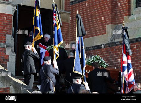 Bernard Jordan funeral Stock Photo - Alamy