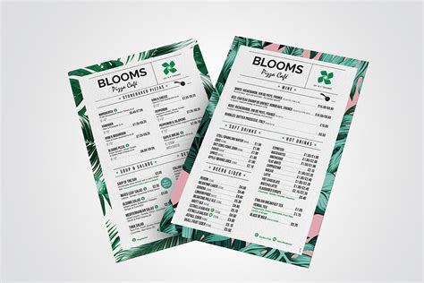 Pizza Cafe Menu on Behance