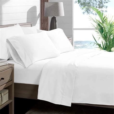 Utopia Bedding Queen Fitted sheet 200 Thread Count 100% Cotton - White ...