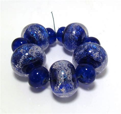 Set of beads - Cobalt Dichroic | Dichroic, Memorial beads, Beads