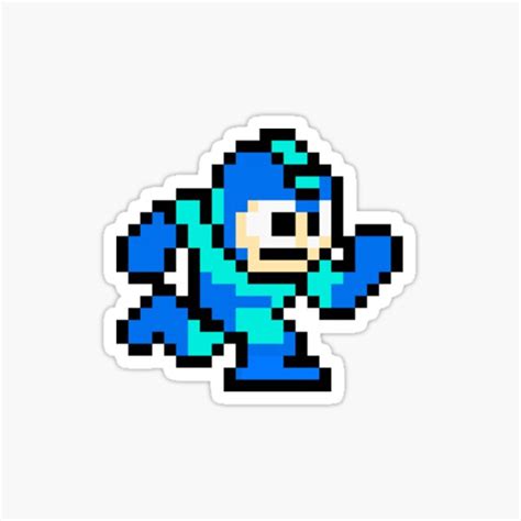 "Mega Man Pixel Art " Sticker by StonaBrotha | Redbubble