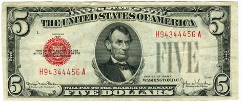 How Much Is A 1963 Red Seal Five Dollar Bill Worth | Artifact Collectors