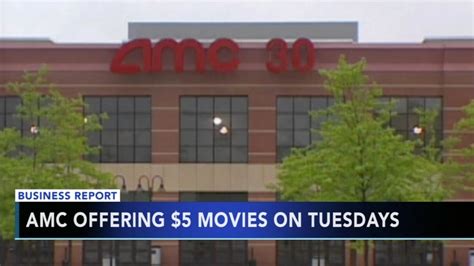 AMC movie theaters offering $5 tickets on Tuesdays - 6abc Philadelphia