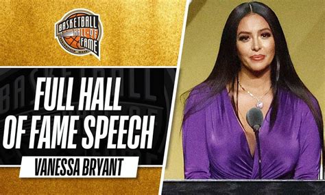 Vanessa Bryant | Hall of Fame Enshrinement Speech | Basketball Videos NBA