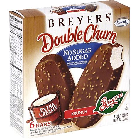 Breyers Double Churn Ice Cream Bars, Krunch | Frozen Foods | Pruett's Food