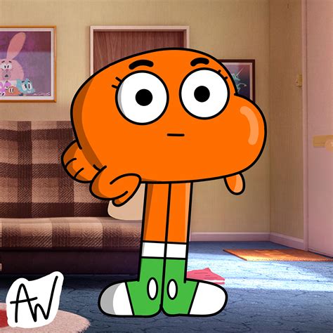 Some Darwin art I made! : r/gumball