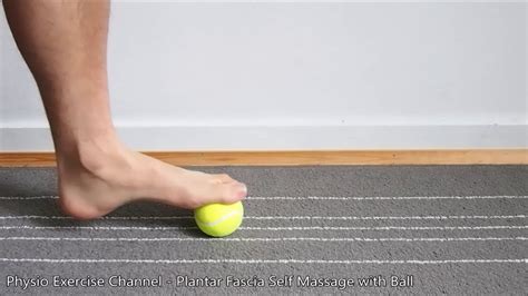 Plantar Fascia Massage with a Ball - YouTube