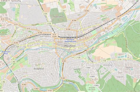 Pforzheim Map Germany Latitude & Longitude: Free Maps