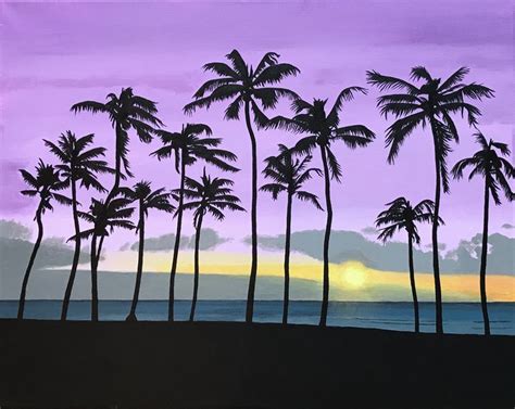 Purple Sunset Beach - GordRussellArt - Paintings & Prints, Landscapes ...