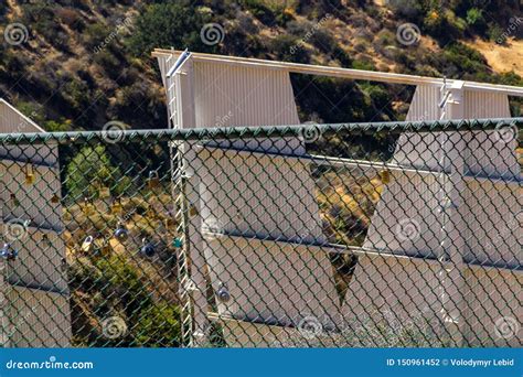 LOS ANGELES, USA - July 5, 2018, the Letters of the Hollywood Sign ...