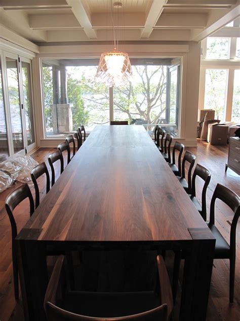 Solid Walnut Dining Table | Long dining room tables, Large dining room table, Wood dining room table