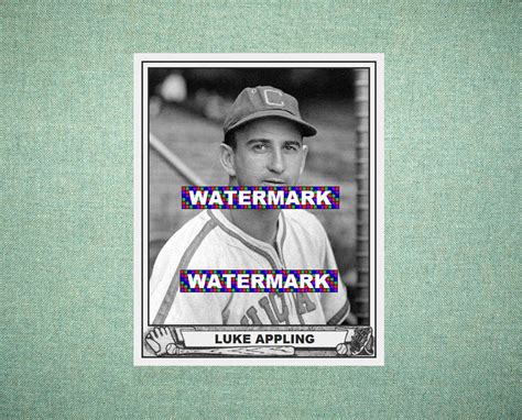 Luke Appling Chicago White Sox Custom Baseball Card 1940 Play - Etsy