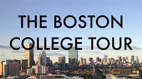 The Boston College Tour: 9 universities in 9 minutes – Money Reference