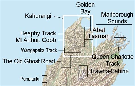 Heaphy Track topographic map - NewTopo (NZ) Ltd