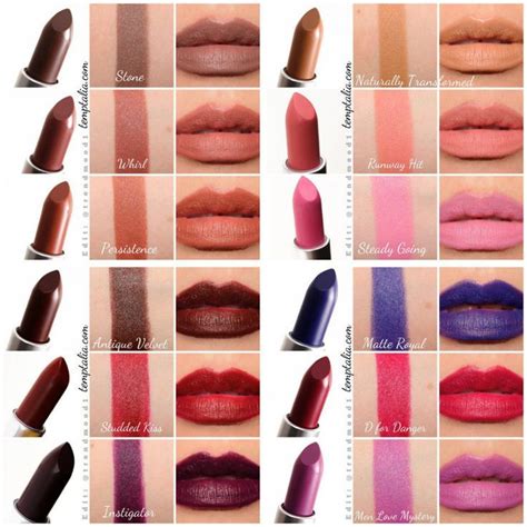 новые матовые помады Mac свотчи MAC The Matte Lip Collection 2015 ... | Makeup swatches, Mac ...