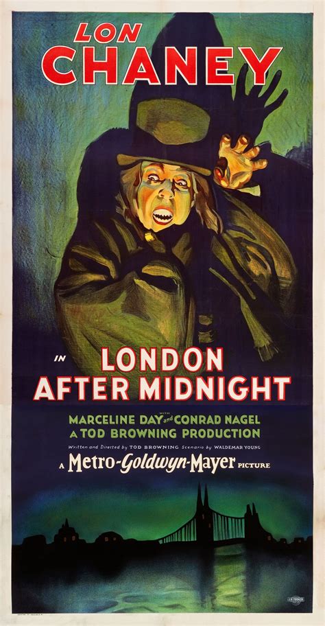 1927 - LONDON AFTER MIDNIGHT - Tod Browning | Classic horror movies ...