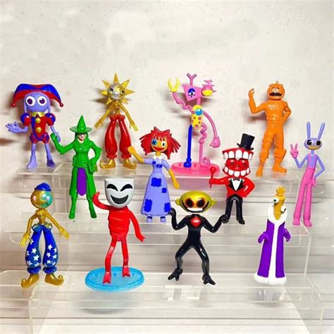 NEW 6-12PCS Set The Amazing Digital Circus Action Figure Pomni Jax Kinger Figure Collectible ...