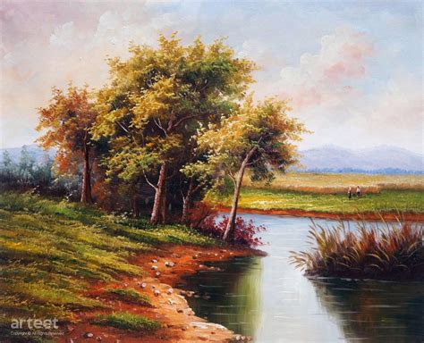 The Riverbank | Art Paintings for Sale, Online Gallery