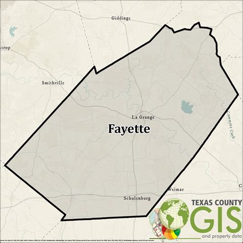 Fayette County GIS and Property Data - Texas County GIS Data