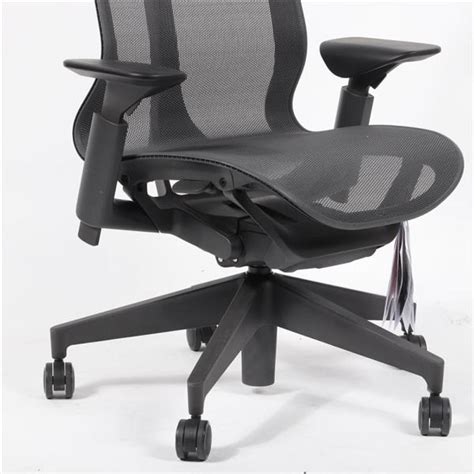 Lot - Herman Miller 'Cosm' ergonomic high back office / desk chair with adjustable arms.