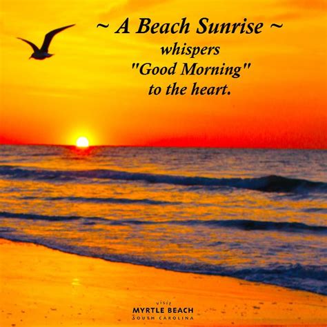 A Beach Sunrise whispers Good Morning to the heart. | Good morning ...