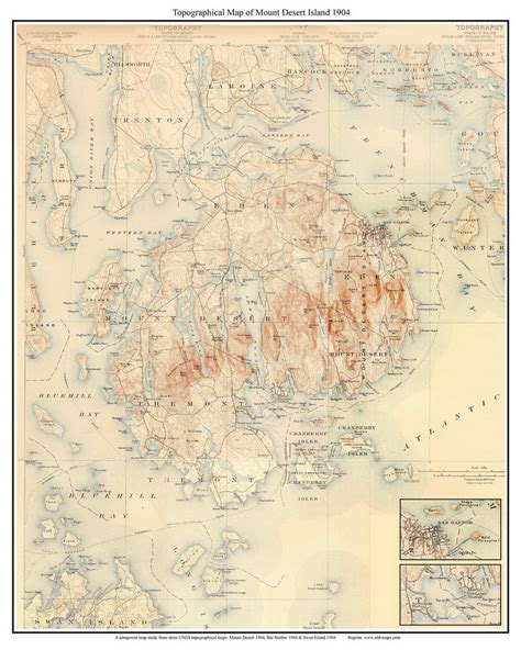 Acadia National Park on the Map – 1776-1960 (Old Maps of Mount Desert Island) – Old Maps – Blog