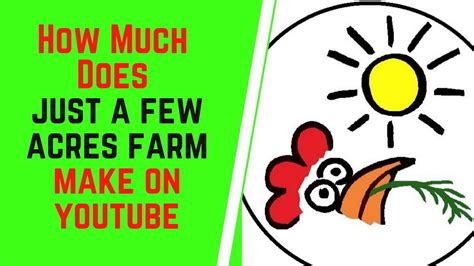 How Much Does Just A Few Acres Farm Make On YouTube