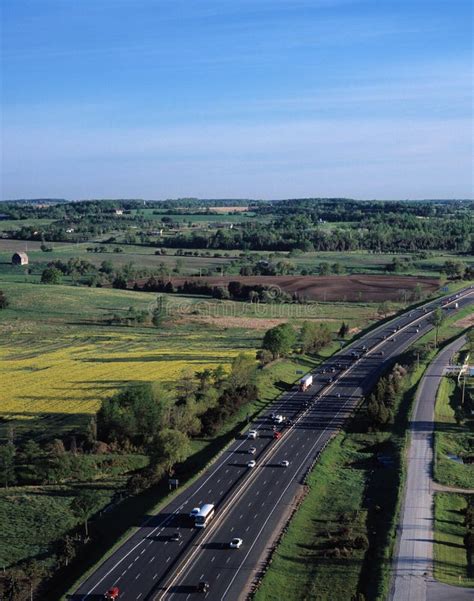 Aerial view of highway stock photo. Image of summer, road - 7252172