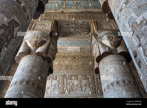 Temple of dendera ceiling hi-res stock photography and images - Alamy