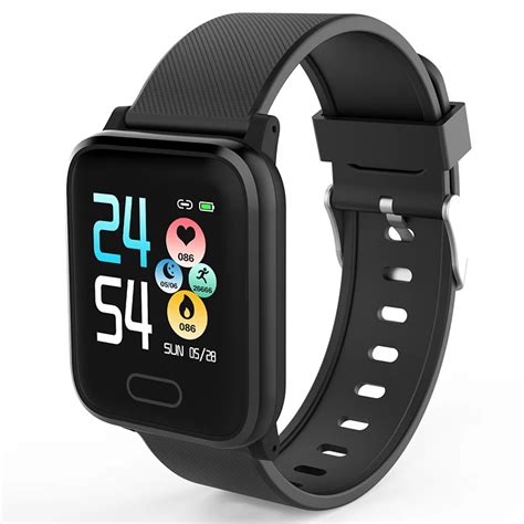 HI16 Smart Watch Wearable Device IP67 Waterproof Bluetooth Pedometer Heart Rate Monitor Color ...