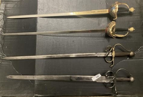 4 Toledo Steel Swords. | Live and Online Auctions on HiBid.com