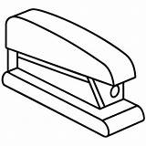 Stapler Outline coloring Book page Line Art Drawing  Premium AI sketch template