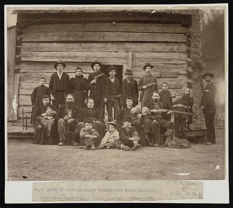 Group of Hatfields-McCoy feudist with woman & children, Welch, W. Va ...