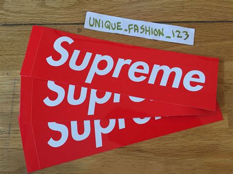 SUPREME LARGE BOX LOGO STICKER RED CLASSIC SKATEBOARD DECK PCL BOGO ...