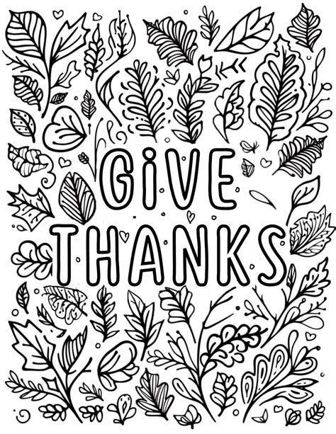 32 Thanksgiving Coloring Pages For Kids And Adults - Our Mindful Life