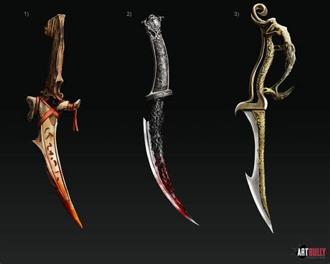 Dark Fantasy Daggers by RobertSimic on DeviantArt