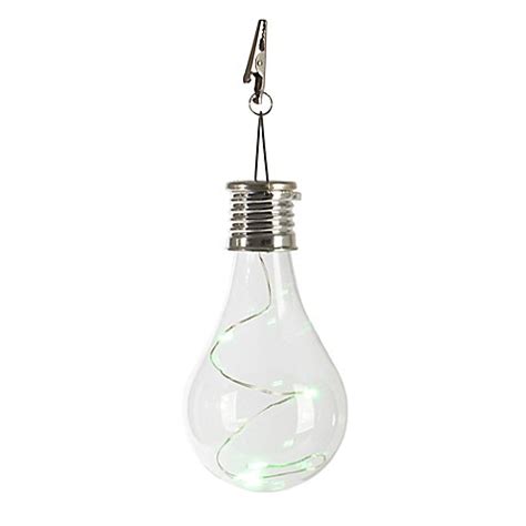 Solar Edison Light Bulb Umbrella Clip Light - www.BedBathandBeyond.com