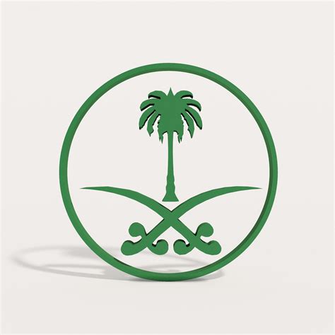 Kingdom of Saudi Arabia KSA Logo 3D model | CGTrader