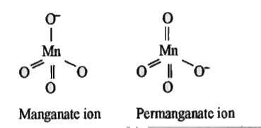 [Kannada] What is the shape of manganate and permanganate ions? Write