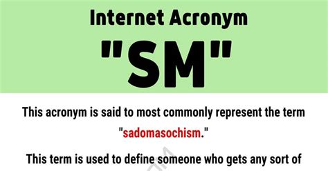 SM Meaning: What Does "SM" Stand For? • 7ESL